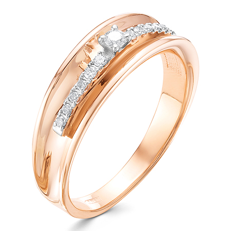 Кольцо, золото, бриллиант, 3153-110